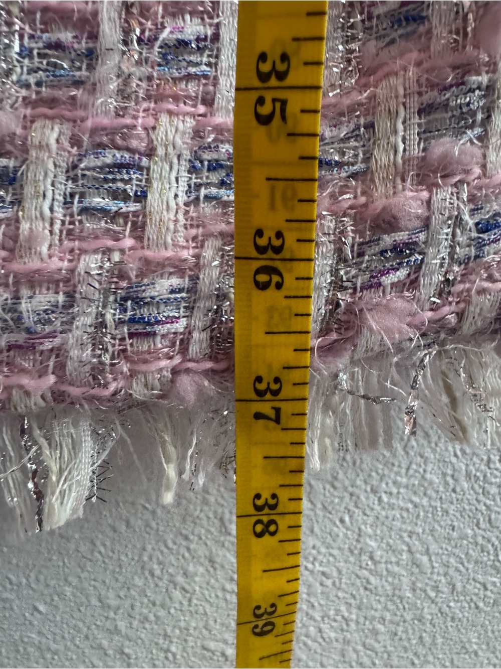 MAC DUGGAL Short Sleeve Semi-Formal Tweed Shift Dress #20805 Pink Multi Sz: S - Picture 10 of 11